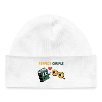 Perfect Couple: Cloud and Umbrella Fun - Baby Organic Mütze - Weiß - Vorne
