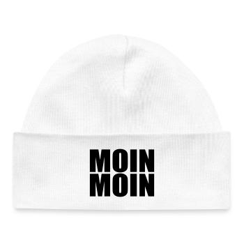 Moin Moin - Bonnet bébé bio - blanc - Devant