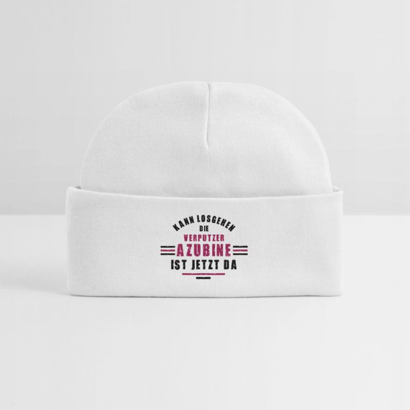 Trainee plasterer apprenticeship training plasterer Baby Organic Beanie