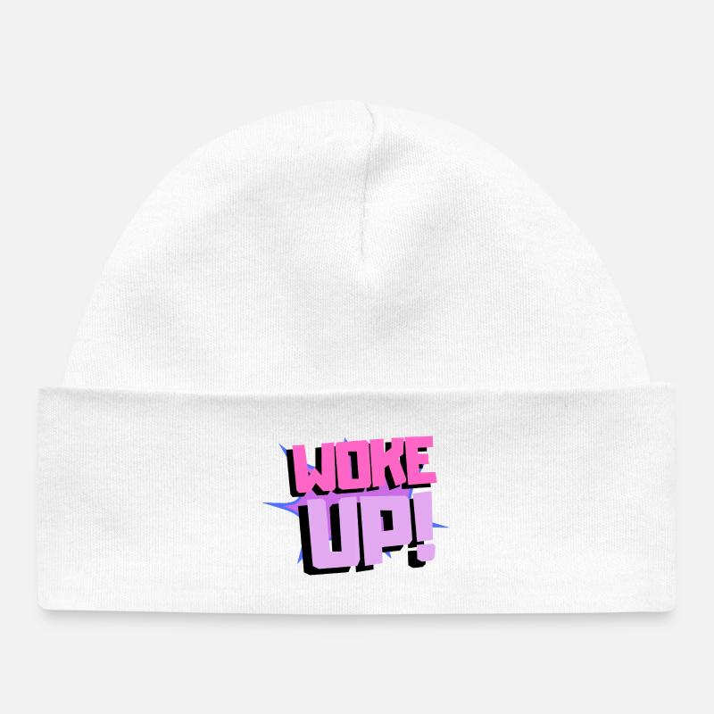 Réveillé - Bonnet bébé bio - blanc