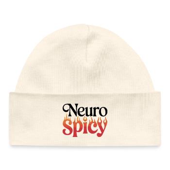 Spicy Flammen Typografie - Baby Organic Mütze - Weiß - Vorne