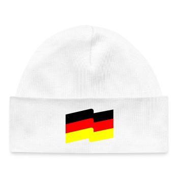 Flagge - Baby Organic Mütze - Weiß - Vorne