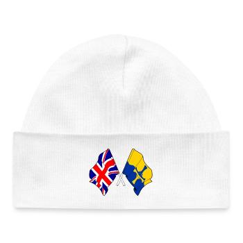 Durham et Grande-Bretagne - Bonnet bébé bio - blanc - Devant