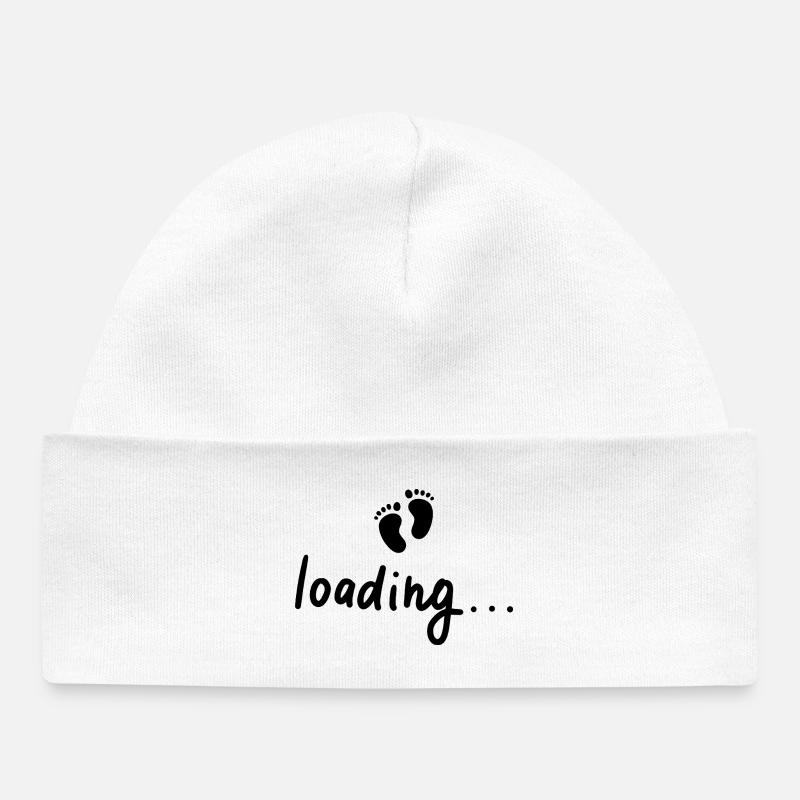 Loading - Baby Organic Beanie - white