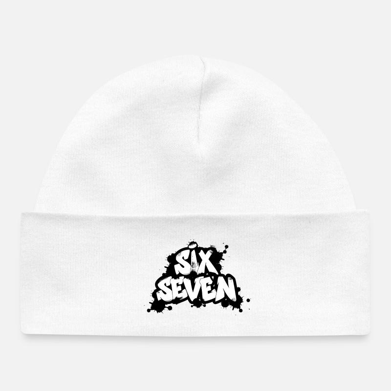 Six Seven Graffiti - Bonnet bébé bio - blanc