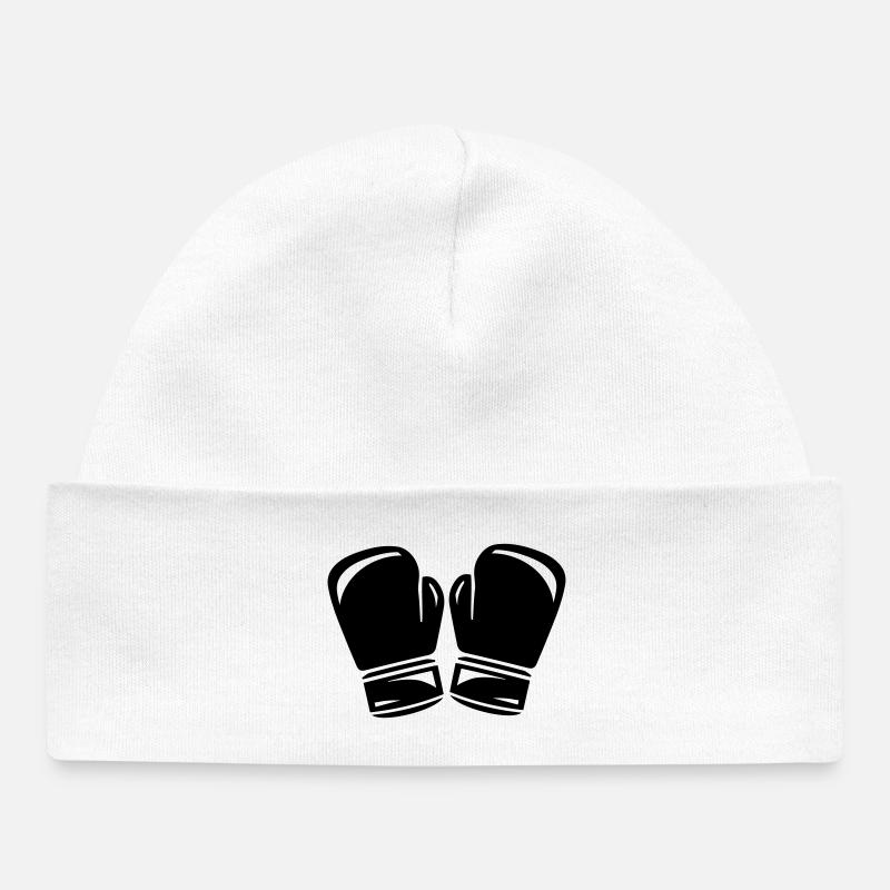 boxe - Bonnet bébé bio - blanc