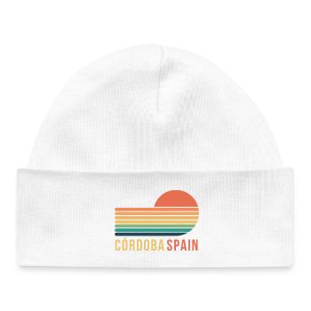 Cordoba Spain - Baby Organic Beanie - white - Front