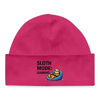 Sloth-Modus-Gaming - Baby Organic Mütze - Weiß - Vorne
