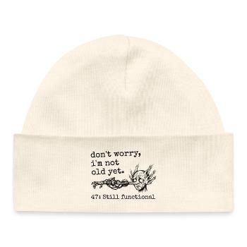 47th Anniversary - 47th Anniversary Humor Gift - Baby Organic Beanie - white - Front