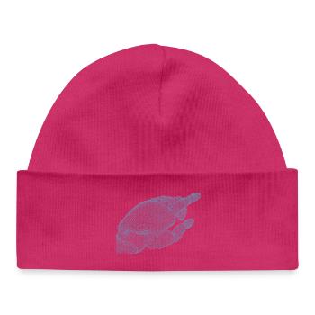 Geometrische Hand Silhouette mit Fraktalen - Baby Organic Mütze - Weiß - Vorne