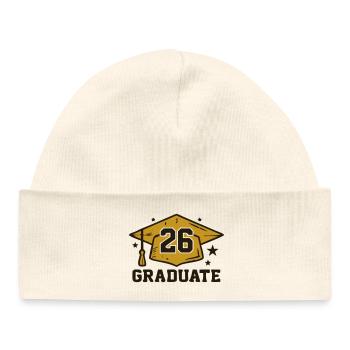 Doktorhut 26 Graduate Logo - Baby Organic Beanie - white - Front
