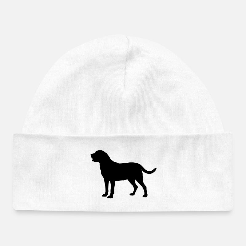 Chien de Broholm - Bonnet bébé bio - blanc
