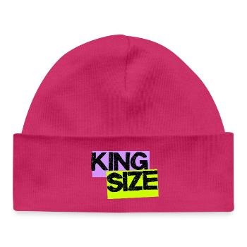 King Size Urban Streetwear – Statement Meme Design - Baby Organic Beanie - white - Front