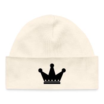 Couronne - Bonnet bébé bio - blanc - Devant