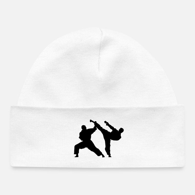 karate - Bonnet bébé bio - blanc