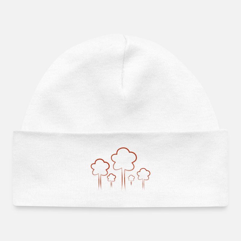 arbre - Bonnet bébé bio - blanc