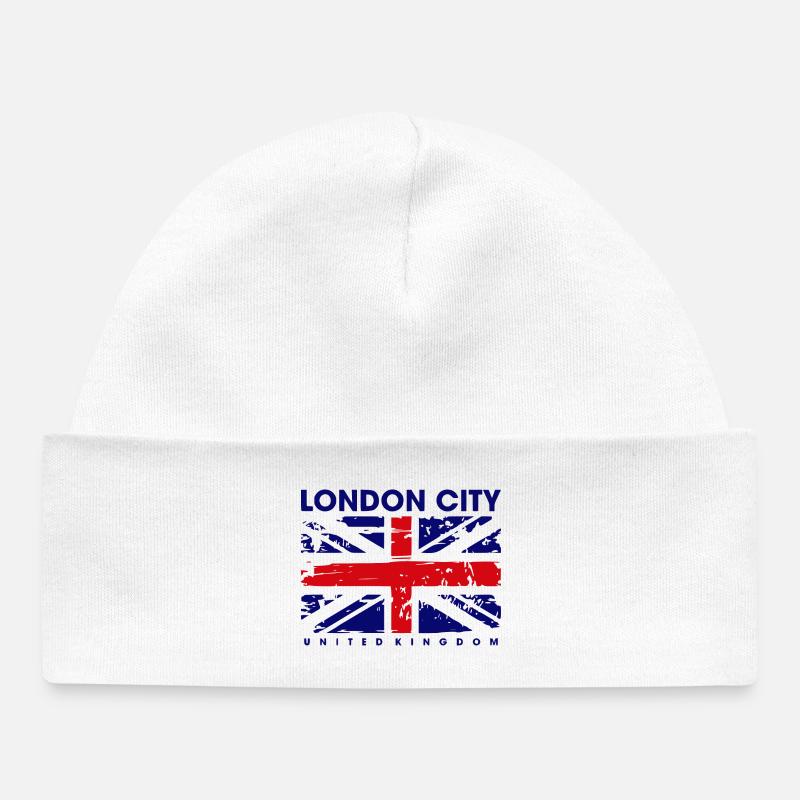Londres - Bonnet bébé bio - blanc