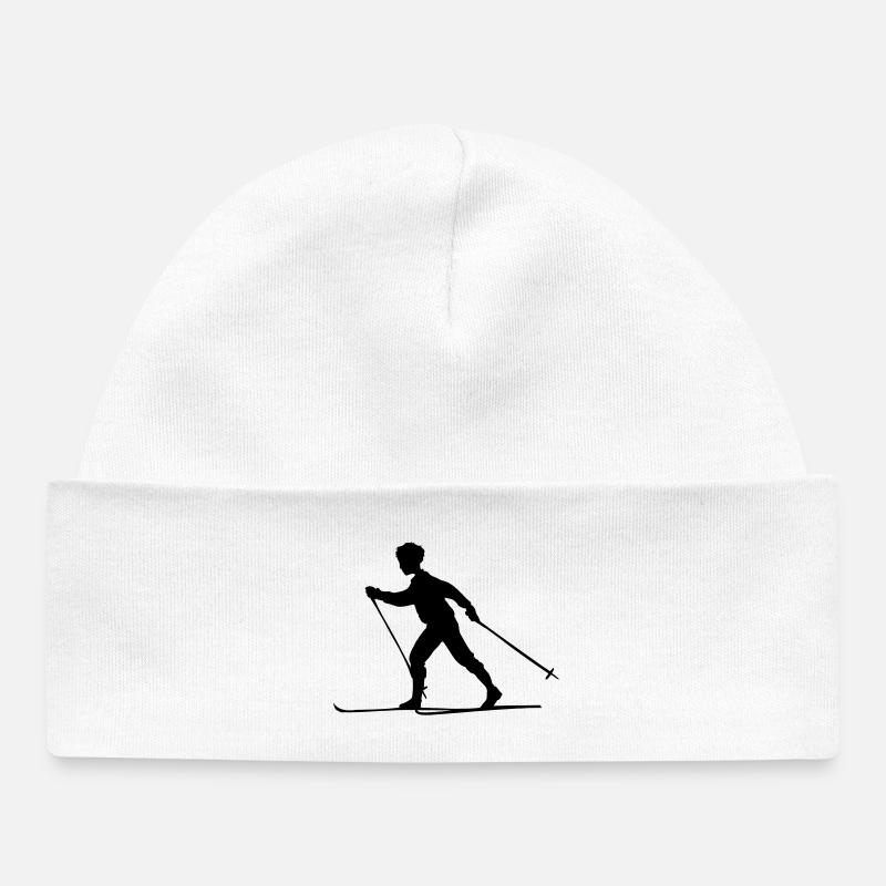 Ski de fond - Bonnet bébé bio - blanc