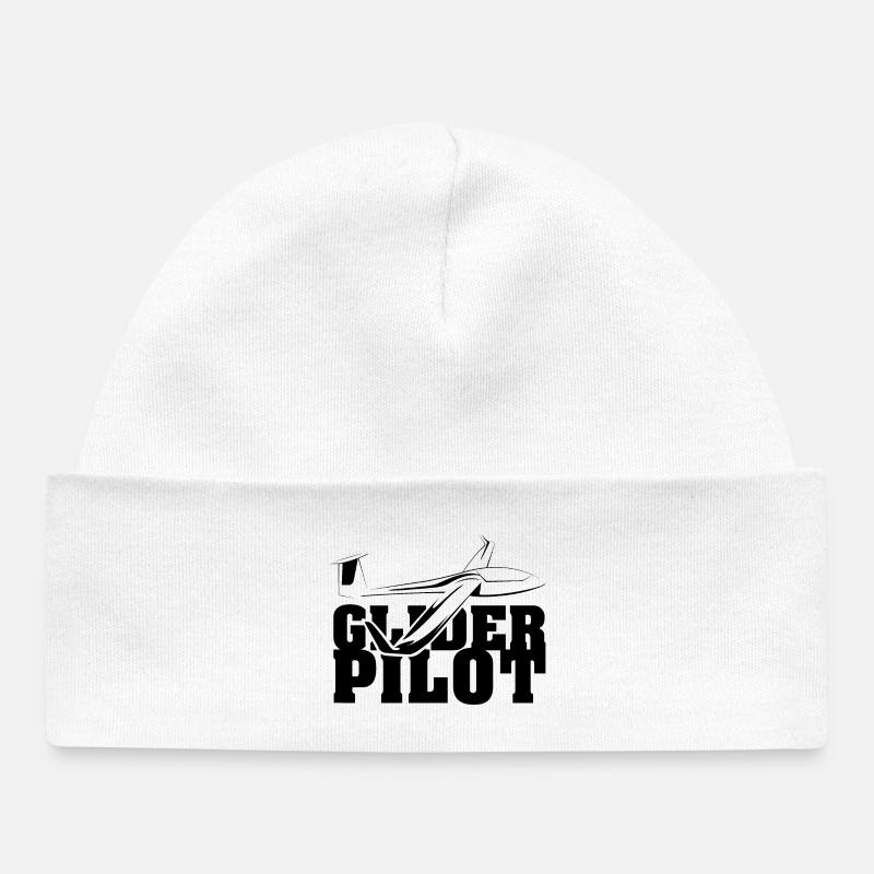 Pilote de planeur Symbole Équipe de vol Aviateur Planeur - Bonnet bébé bio - blanc