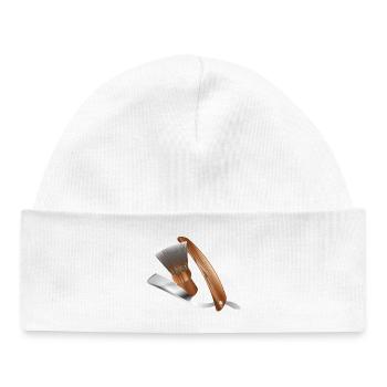 classic razor and shaving brush - Baby Organic Beanie - white - Front