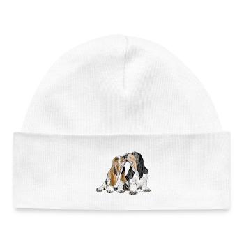 Basset - Baby Organic Beanie - white - Front