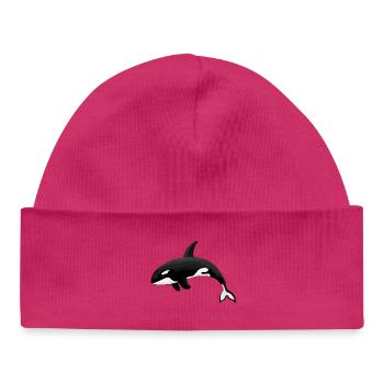 Orca Killerwal Schwertwal Orka - Baby Organic Mütze - Weiß - Vorne
