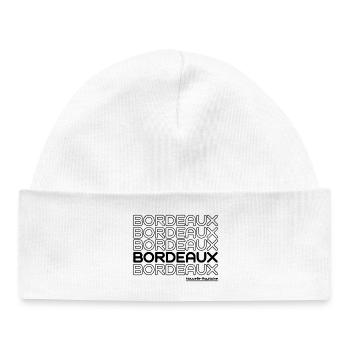 Bordeaux France - Bonnet bébé bio - blanc - Devant