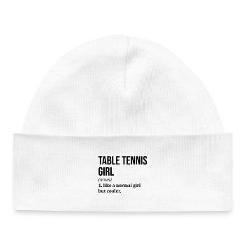 Table Tennis - Baby Organic Beanie - white - Front