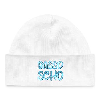 Bassd scho - Baby Organic Mütze - Weiß - Vorne