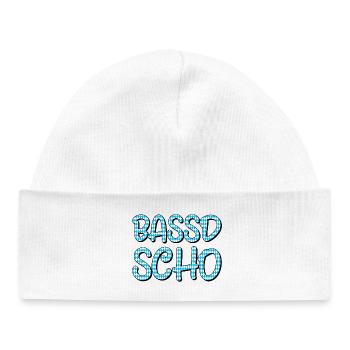 Bassd scho - Baby Organic Mütze - Weiß - Vorne