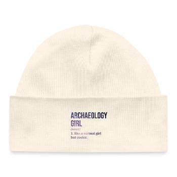 Archéologie - Bonnet bébé bio - blanc - Devant