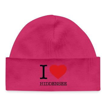 I LOVE HIDDENSEE - Baby Organic Mütze - Weiß - Vorne