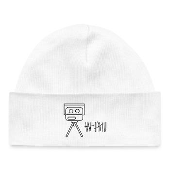 Piège à vitesse - Bonnet bébé bio - blanc - Devant
