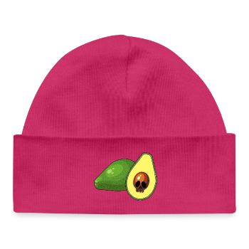 Avocado skull - Baby Organic Beanie - white - Front