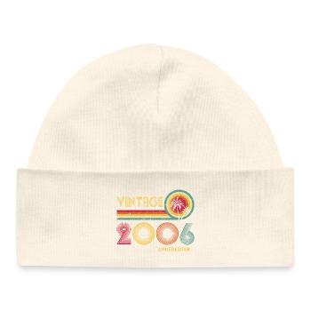 Vintage 2006 Retro Circles - Baby Organic Beanie - white - Front