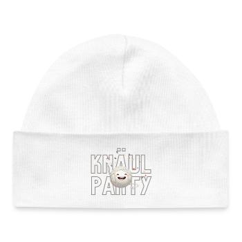 Yarn Ball Party - Baby Organic Beanie - white - Front