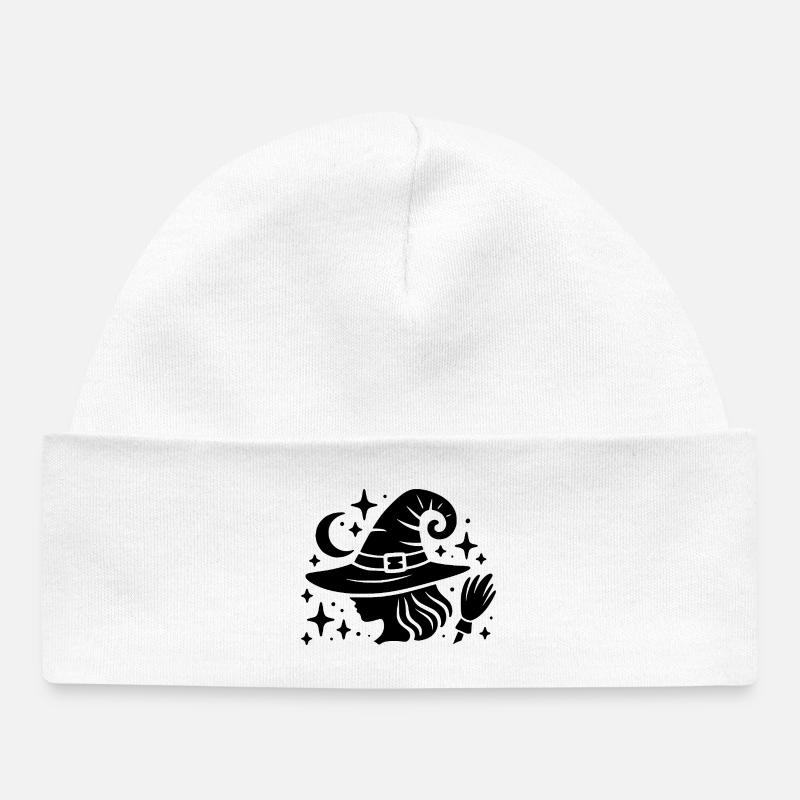 Conception de sorcière - Bonnet bébé bio - blanc
