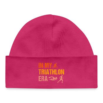 Triathlon Natation Cyclisme Course à pied Sports vintage - Bonnet bébé bio - blanc - Devant