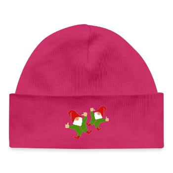 Drôles de gnomes - Bonnet bébé bio - blanc - Devant