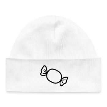 Bonbon - Bonnet bébé bio - blanc - Devant