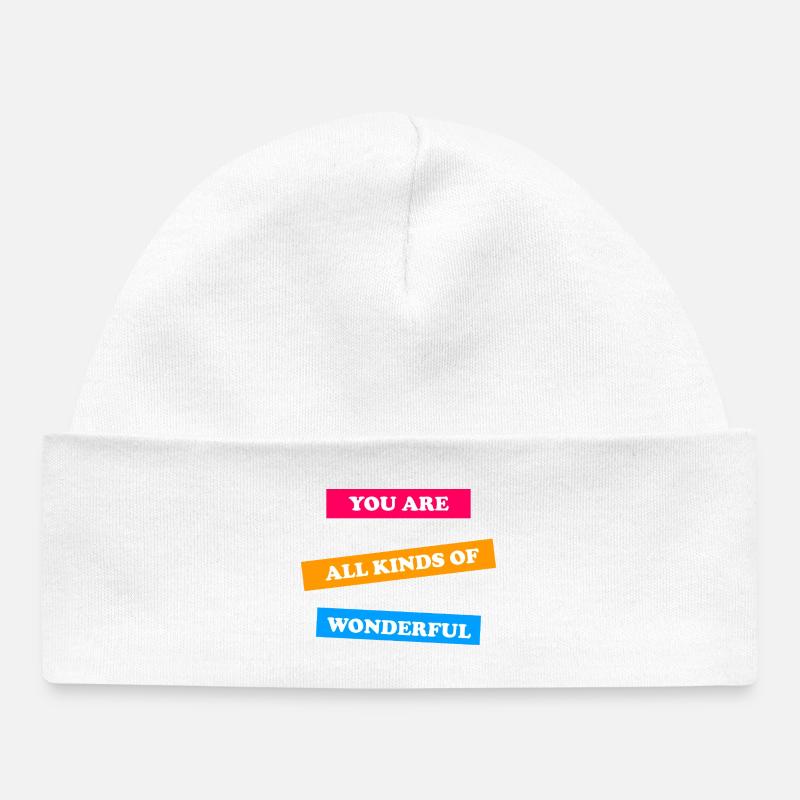 Tu es vraiment formidable - inspirant - Bonnet bébé bio - blanc