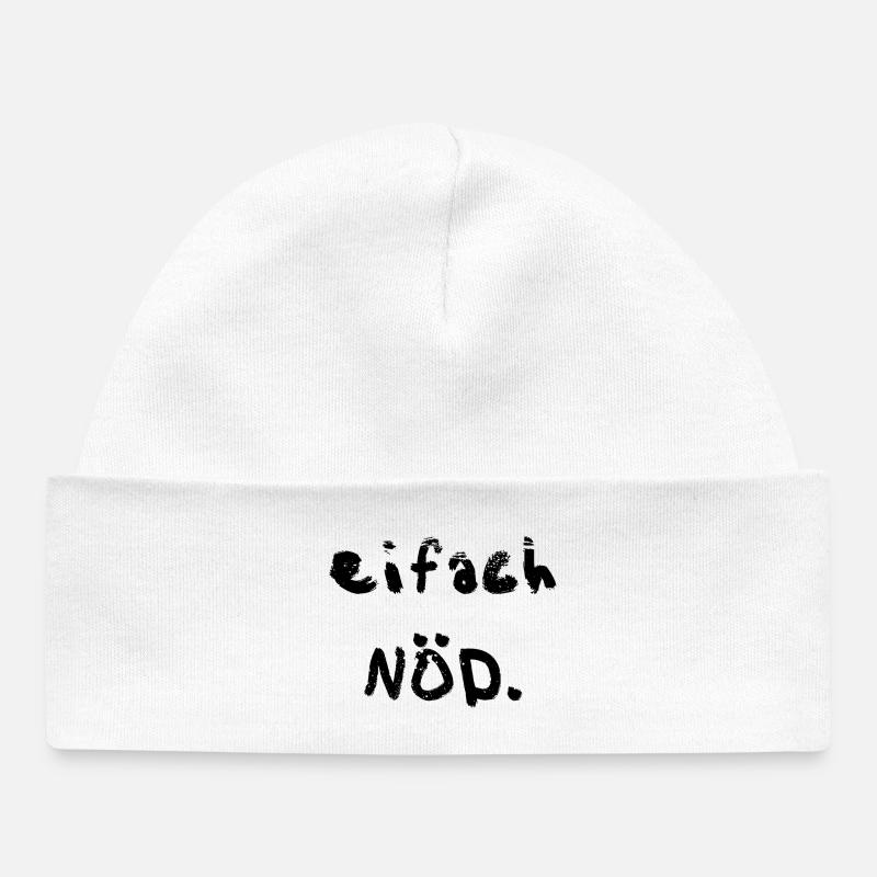 Eifach Nöd - Bonnet bébé bio - blanc