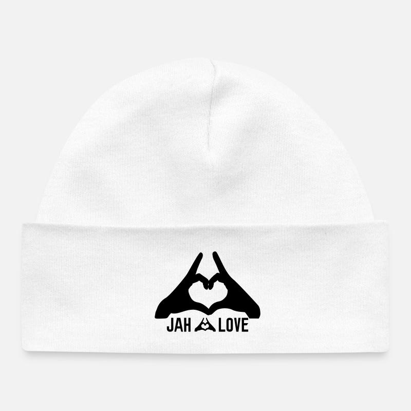 jah love - Bonnet bébé bio - blanc