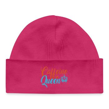 The caffeinated queen of coffee - Baby Organic Beanie - white - Front