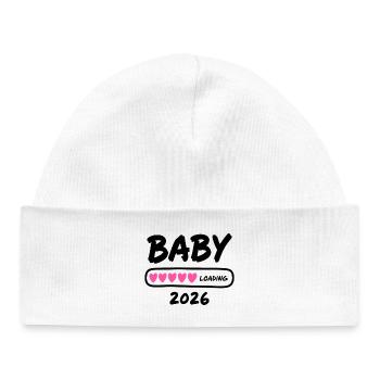 Baby Loading 2026 Parents enceintes - Bonnet bébé bio - blanc - Devant