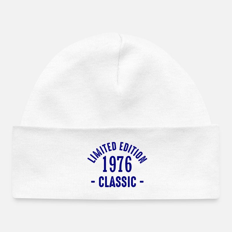 Édition limitée classique 1976 - Bonnet bébé bio - blanc