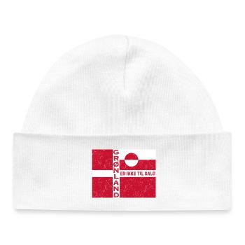 Emblème du Groenland Non à vendre - Bonnet bébé bio - blanc - Devant
