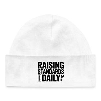 Elevator mechanic, elevator fitter, elevator technician - Baby Organic Beanie - white - Front