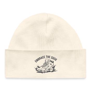 Embrassez le splash de baskets sucer - Bonnet bébé bio - blanc - Devant