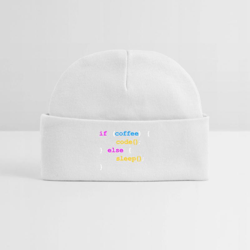 No Coffee No Code Programmer Computer Scientist Baby Organic Beanie